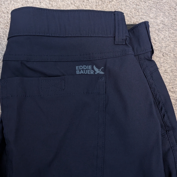 3 For $24 Eddie Bauer Men's Dark Blue Chinos - Picture 3 of 9